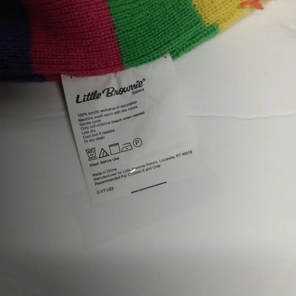Little Brownie's Inspired Knit Hat and Leg warmers set, so very cute, pre-owned